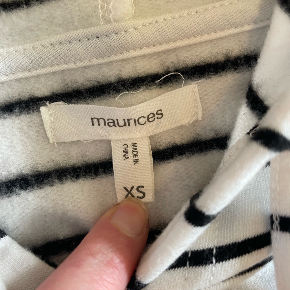 Maurices XS Striped Sweatshirt Dress - Picture 5 of 5